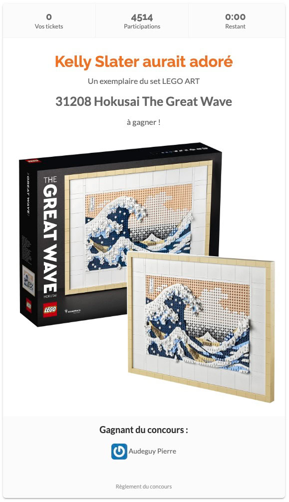 ▻ Competition: Win a copy of the LEGO ART 31208 Hokusai: The